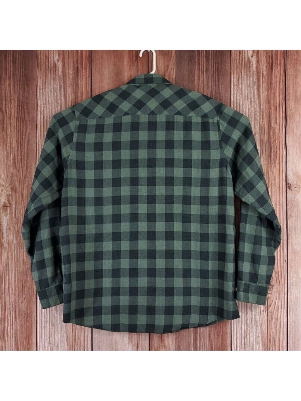 Travis Mathew Mens Size XXL Half Moon Bay Long Sleeve Laurel Green Check Shirt - Picture 2 of 14